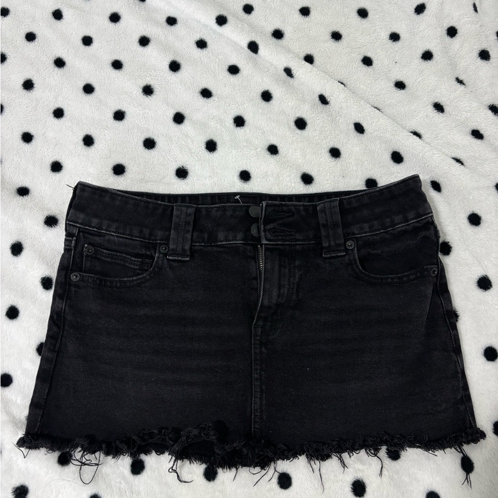 American Eagle Outfitters Charcoal Denim Skirt